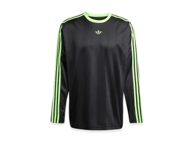 adidas Adicolor Jacquard Long Sleeve Jersey "Black/Signal Green"