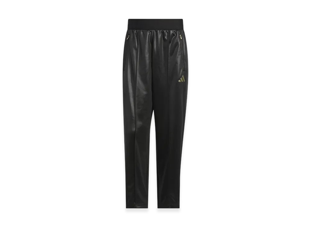 adidas Staygold Loose Fit Full Length Open Hem Track Pants "Black/Gold Metallic"
