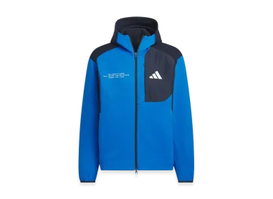 adidas Adaptation Regular Fit Hooded Full Zip Track Top "Bright Royal/Legend Ink"