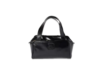 MIU MIU Leather Top Handle Bag "Black"