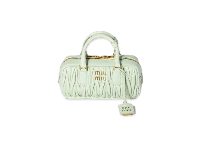 MIU MIU Arcadie Matelasse Leather Bag "Pastel Green"