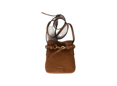 MIU MIU Nappa Leather Pouch "Brown"