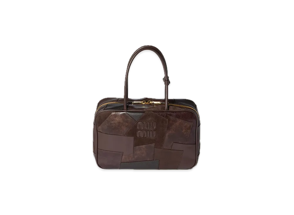 MIU MIU Bow Nappa Leather Bag "Dark Brown"