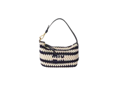 MIU MIU Crochet Pouch "Black/White"