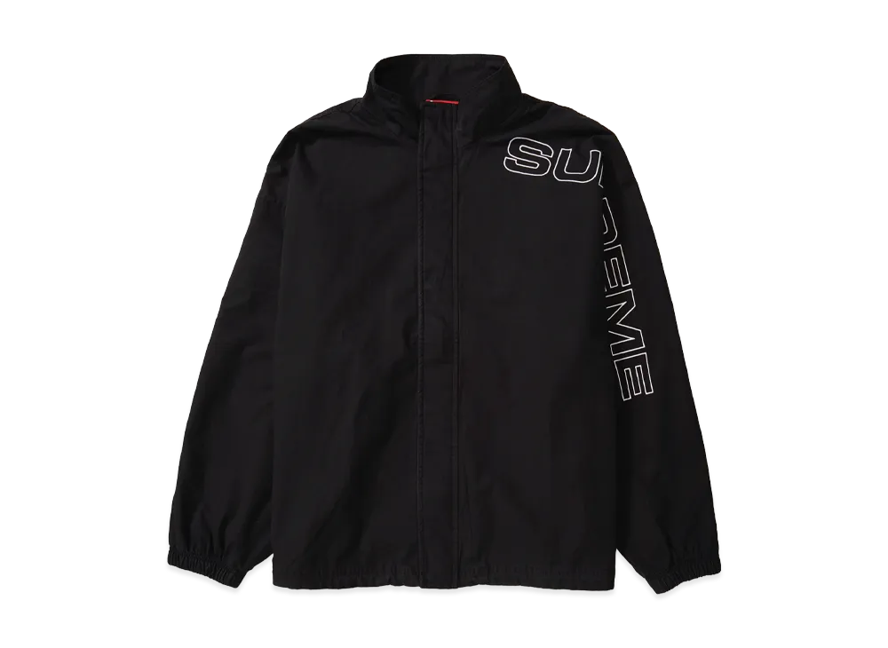 シュプリーム スペルアウト エンブロイダード リップストップ トラックジャケット "ブラック"