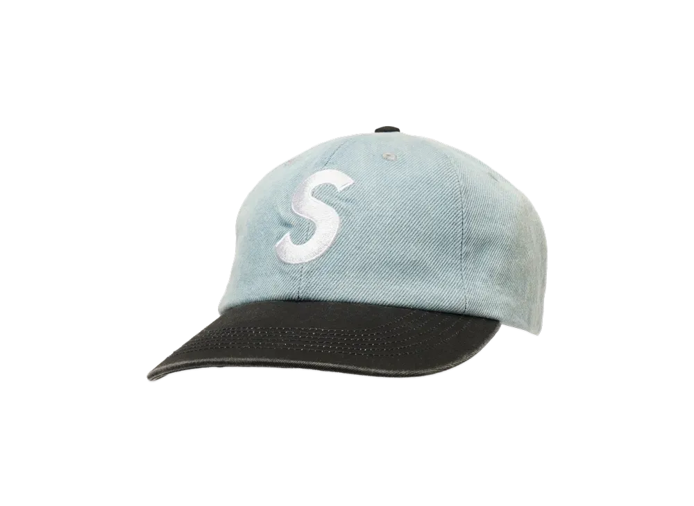 Supreme Pigment Coated 2-Tone S Logo 6-Panel "Denim"