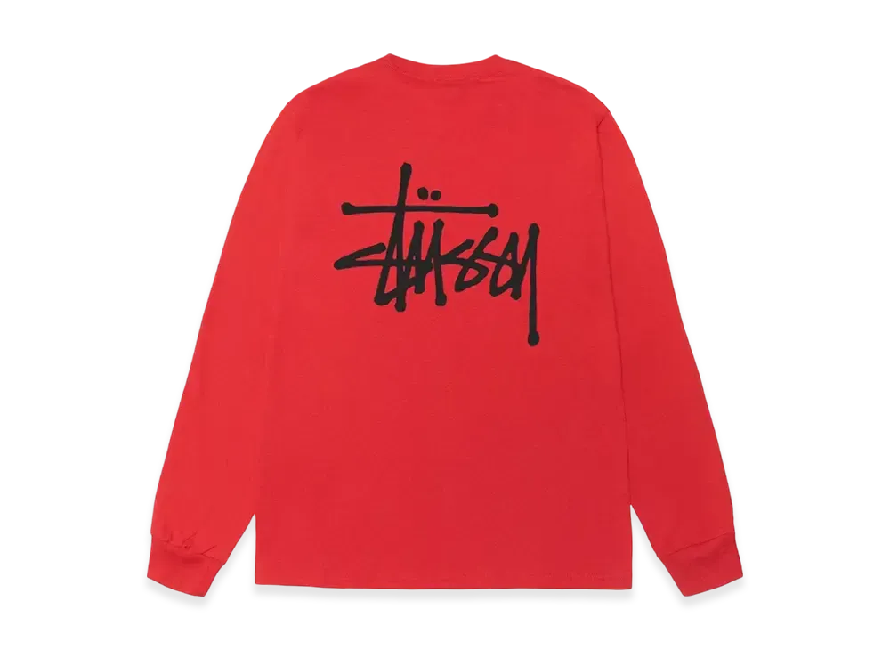Stussy Basic stussy LS Tee "Cayenne"