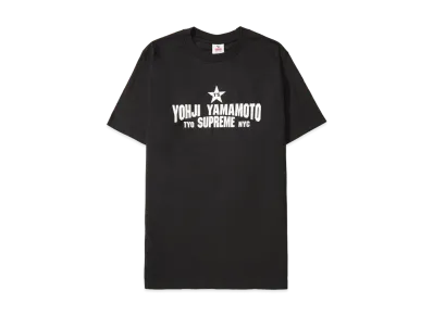 Supreme x Y's by Yohji Yamamoto Star Tee "Black"