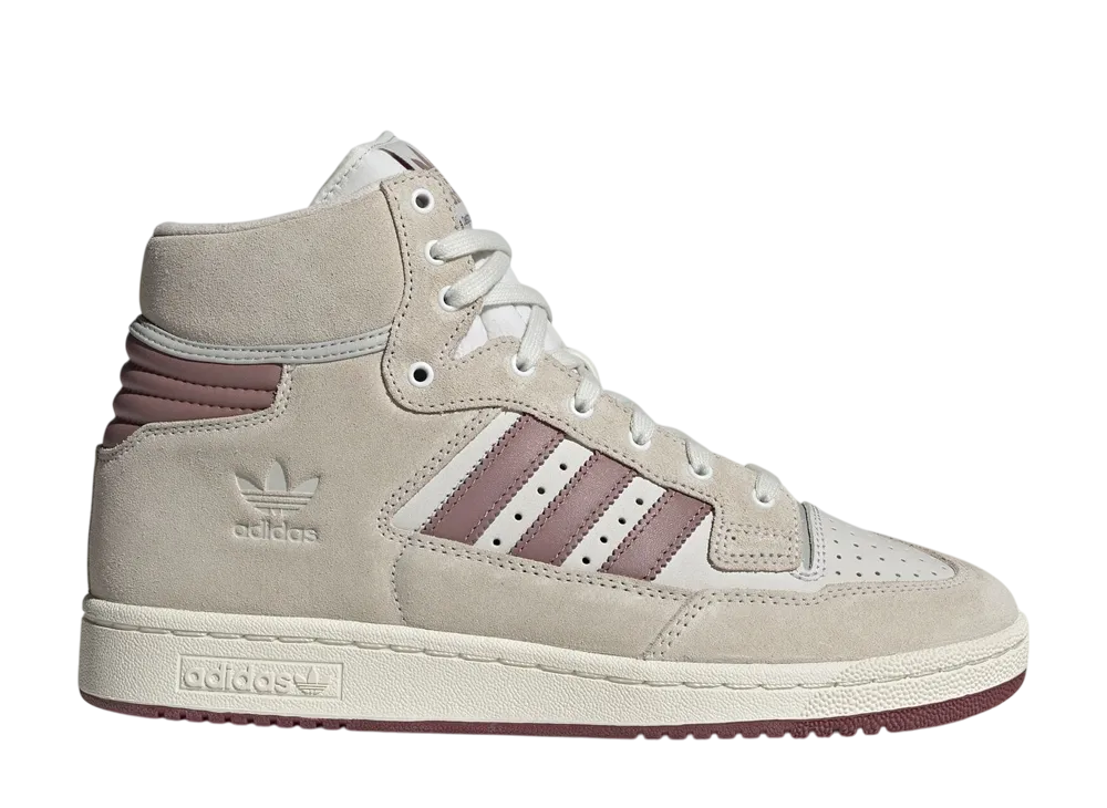 アディダスオリジナルス センテニアル85 ハイ "クリスタルホワイト/パープル/バーガンディ"