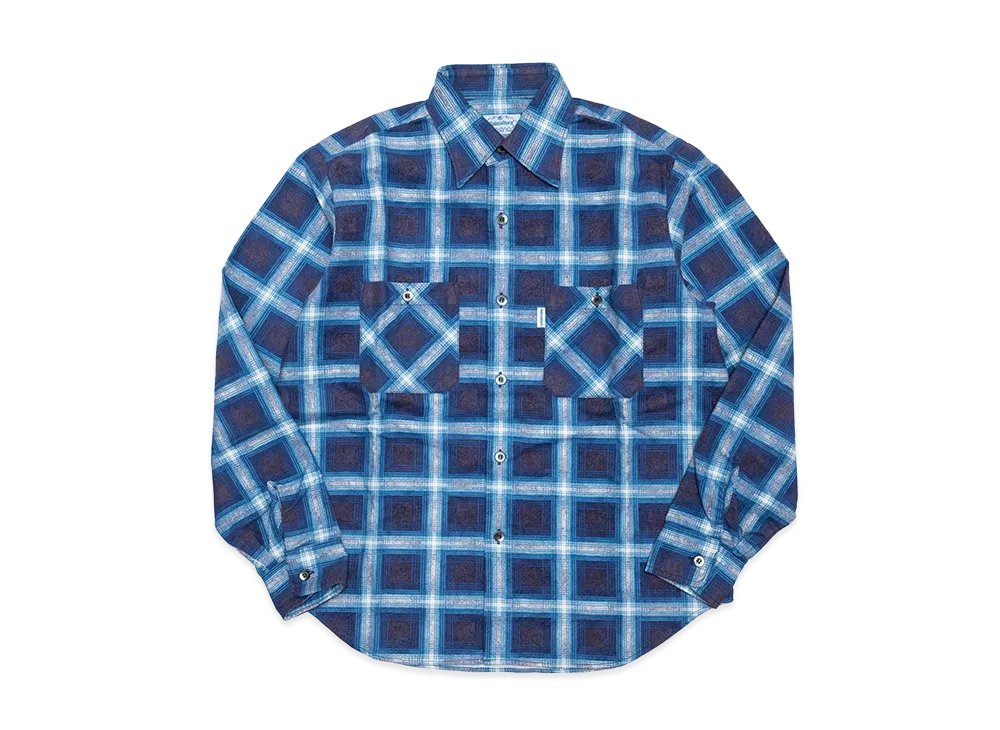 SubCulture Cotton Check Shirt "Blue Check"