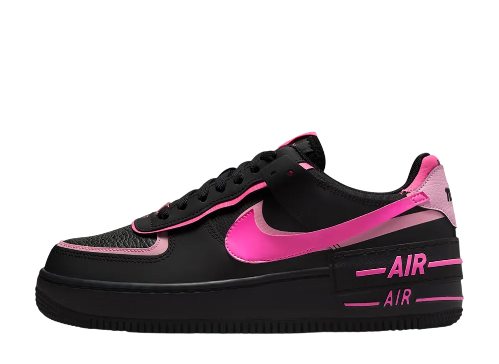 ナイキ ウィメンズ エアフォース1 シャドウ "ブラック/ストームピンク"