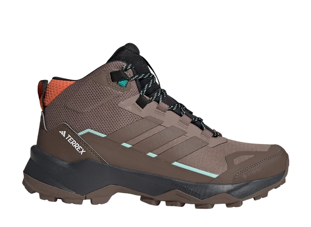 アディダス ウィメンズ テレックス スカイチェイサー AX5 ミッド ゴアテックス "トレースブラウン/アースストレータ/セミインパクトオレンジ"