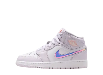 ナイキ GS ジョーダン1 ミッド "イリディセント" (キッズ)