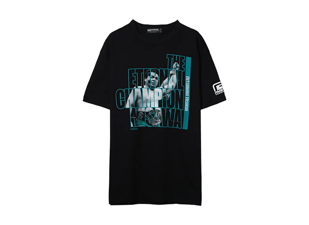PRO WRESTLING NOAH 25th ANNIV \ reversal THE ETERNAL CHAMPION MISAWA TEE "BLACK"