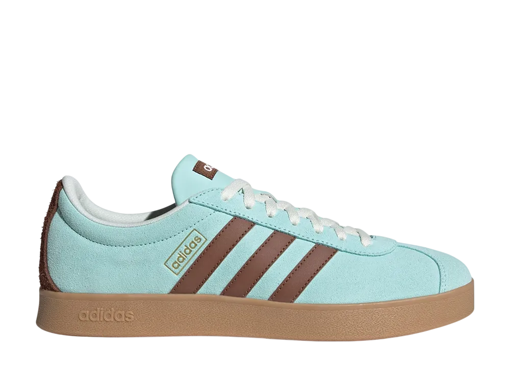 アディダス VL コート クラシック "セミフラッシュアクア/プリラブドブラウン/クリスタルジェイド"