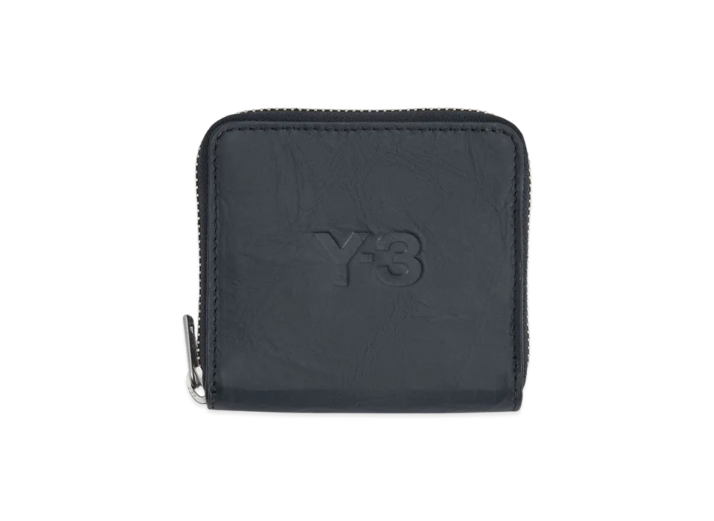 Y-3 Crinkle Leather Wallet "Black"