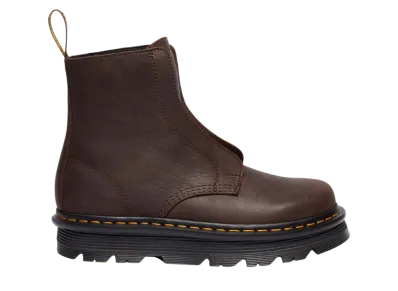 Dr.Martens Zebzag Laceless Boots "Dark Brown"