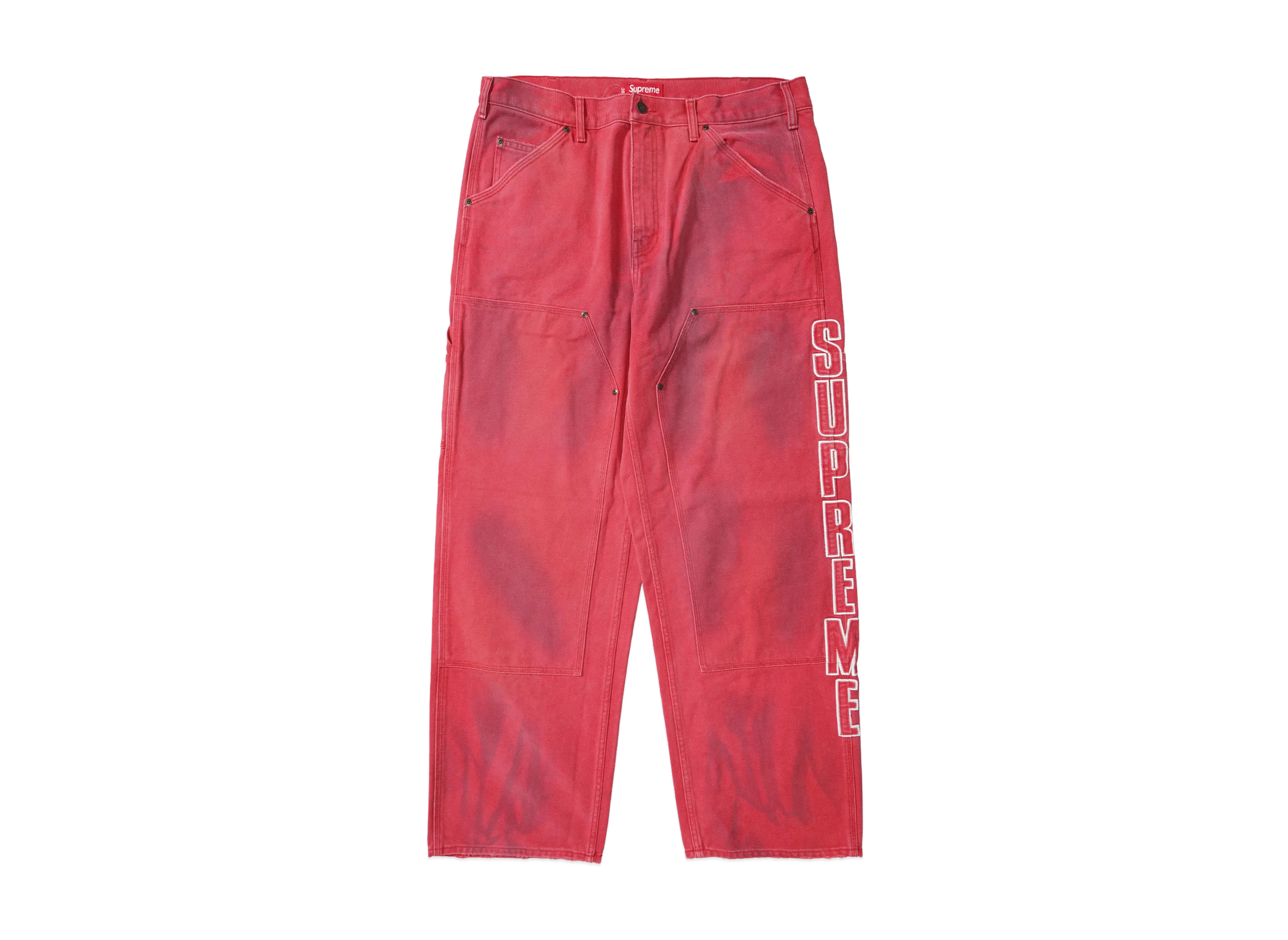 Supreme Reflective Double Knee Pant "Red"
