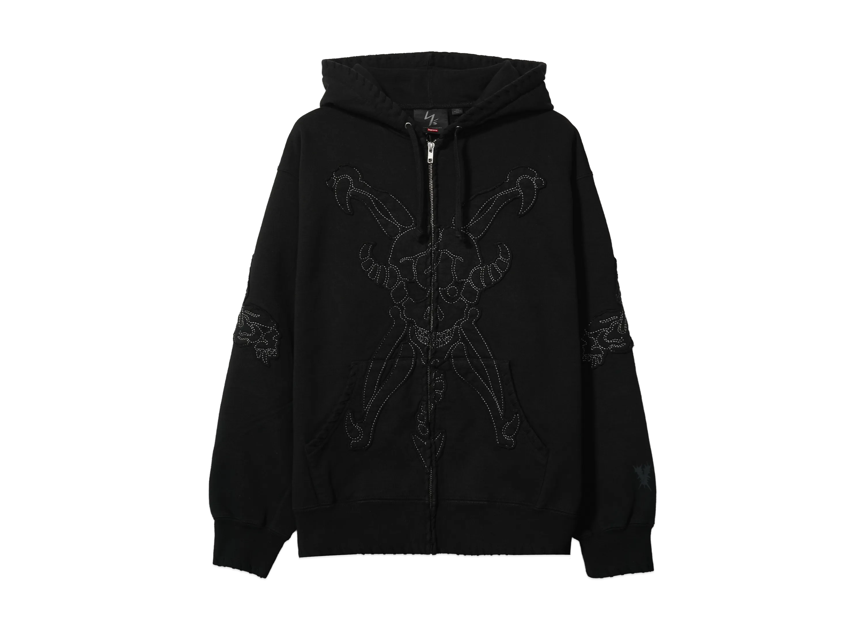 Supreme x Y's by Yohji Yamamoto Zip Up Hooded Sweatshirt "Black"