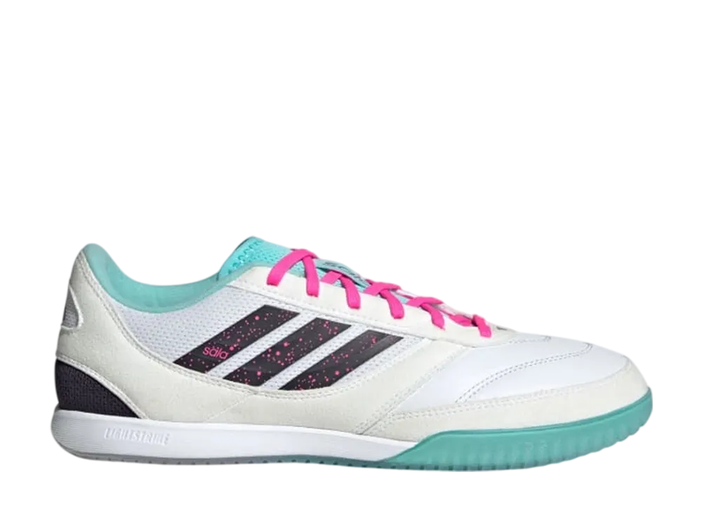 アディダス トップ サラ コンペティション2 インドア "クラウドホワイト/オーロラブラック/フラッシュアクア"