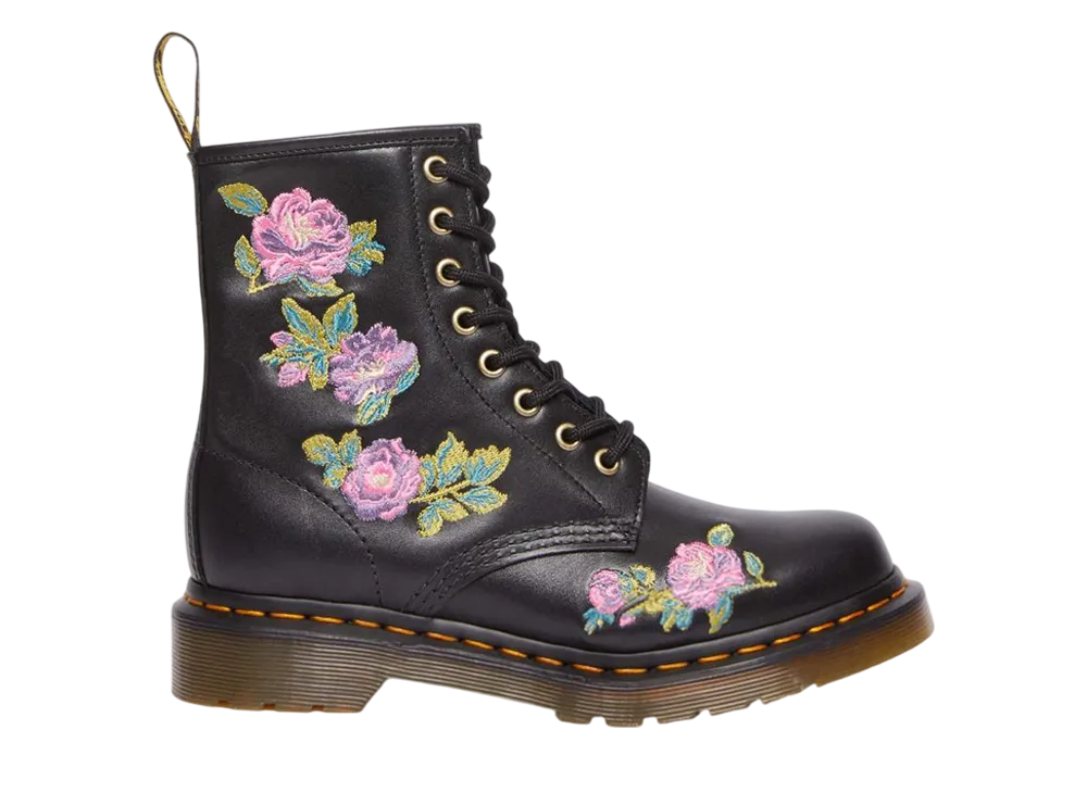 Dr.Martens Women's 1460 Vonda 2 Embroidered Floral Boots "Nappa Lux"