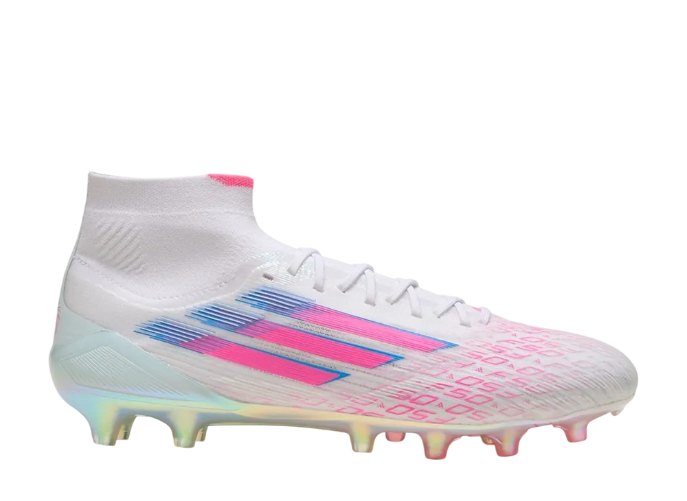 adidas Women's F50 Sparkfusion Elite Mid FG/AG "Cloud White/Lucid Pink/Cloud White"