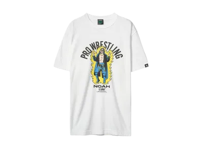 PRO WRESTLING NOAH 25th ANNIV \ Mongra POP Illustration T-SHIRT (OZAWA) "WHITE"