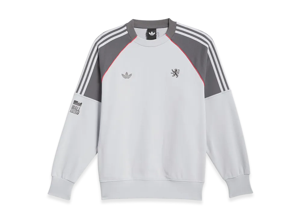 adidas Wall Street x Olympique Lyonnais crew neck sweatshirt "Light Solid Grey/Grey Five"