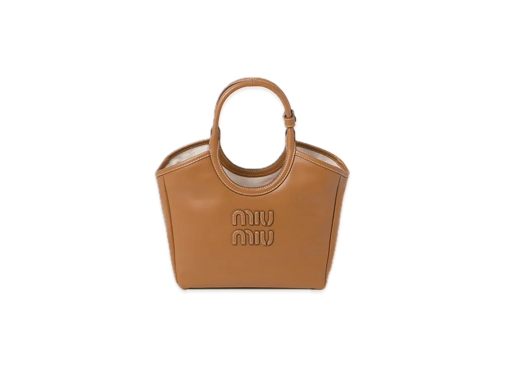 MIU MIU Ivy Leather Bag "Cognac"