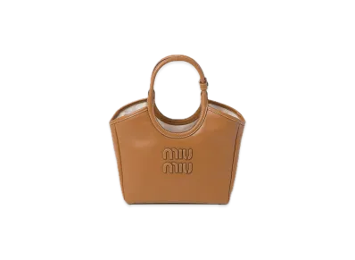 MIU MIU Ivy Leather Bag "Cognac"