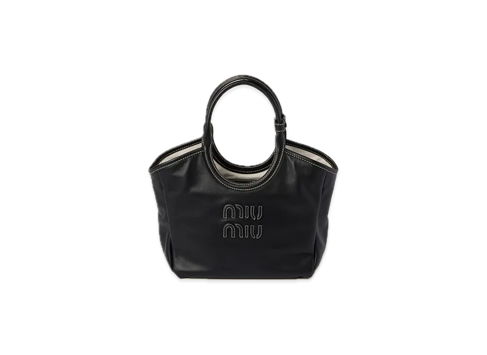 MIU MIU Ivy Leather Bag "Black"