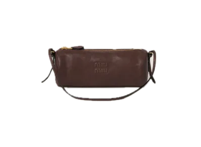 MIU MIU Nappa Leather Pouch "Dark Brown"