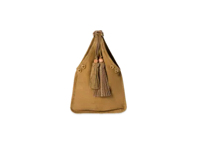 MIU MIU Suede Handbag with Tassels "Olive"