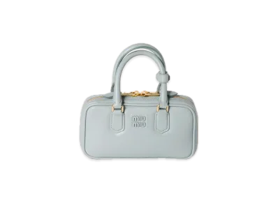 MIU MIU Arcadie Matelasse Leather Mini Bag "Soy Green"