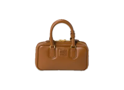 MIU MIU Arcadie Leather Mini Bag "Cognac"