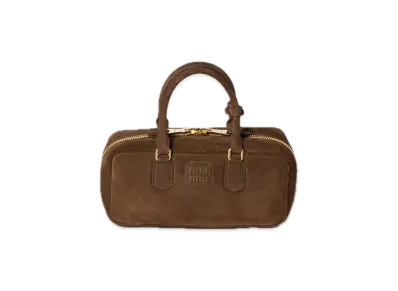 MIU MIU Arcadie Suede Bag "Dark Brown"