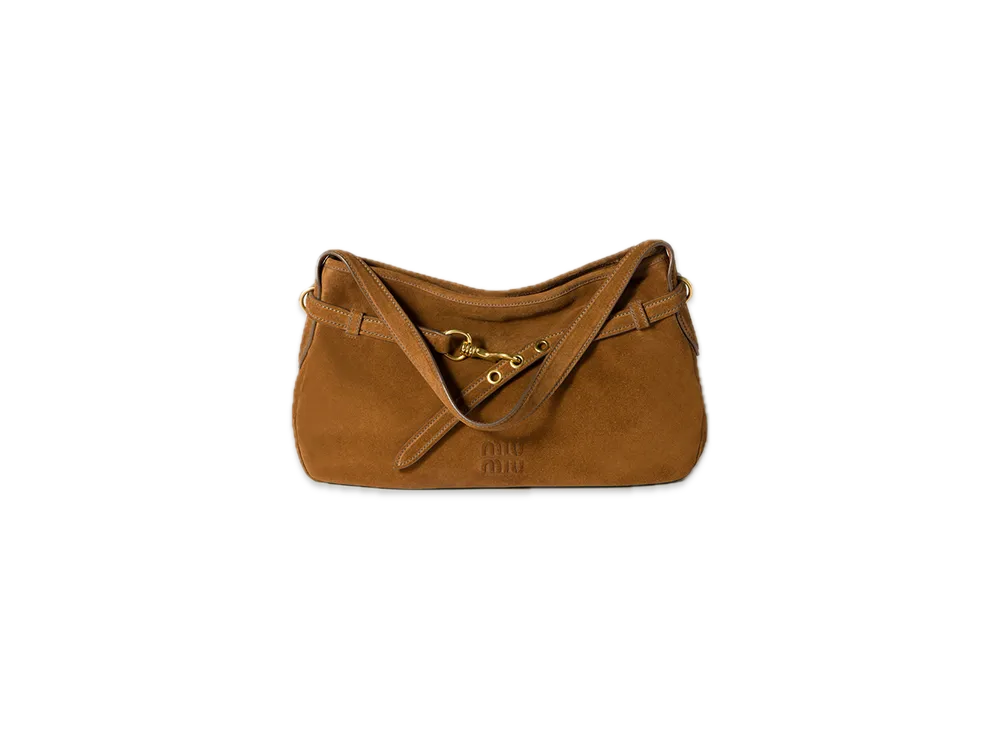 MIU MIU Aventure Suede Bag "Brown"