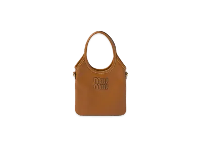 MIU MIU Ivy Leather Handbag "Brown"