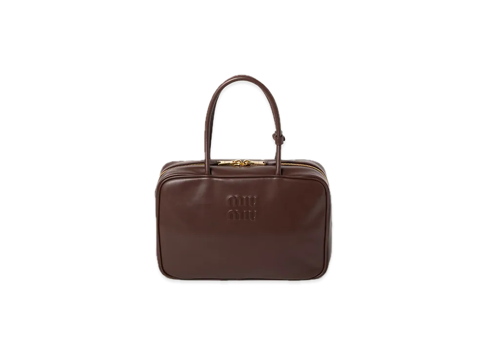 MIU MIU Leather Bow Bag "Brown"