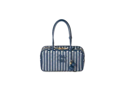MIU MIU Bow Leather Bag "Blue/White"