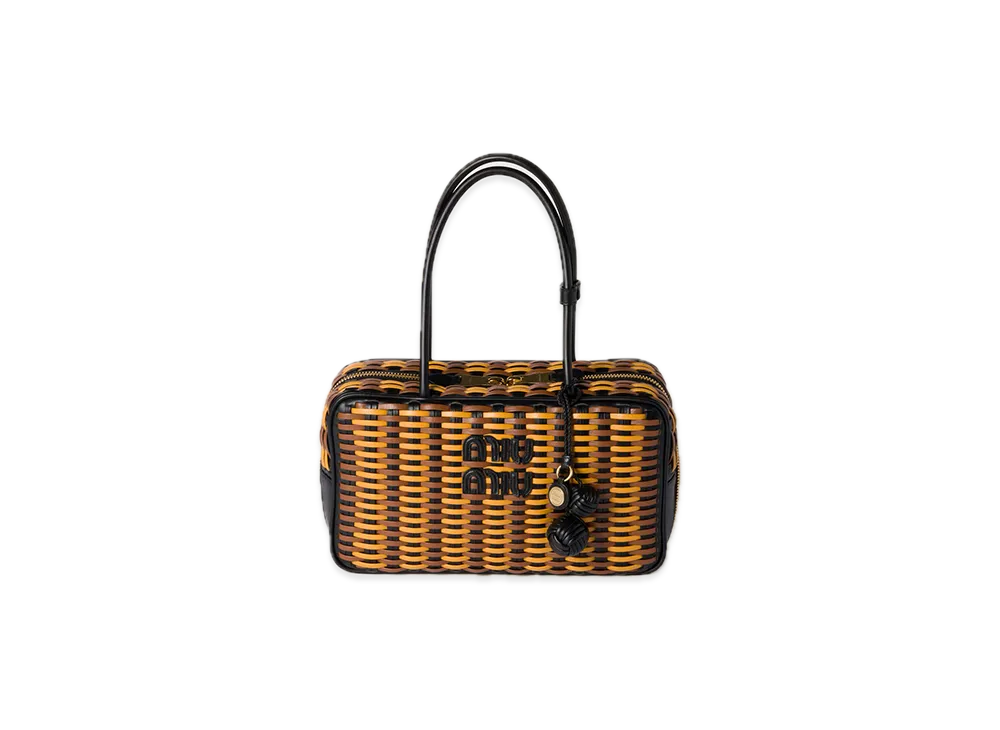 MIU MIU Bow Leather Bag "Mustard Yellow"