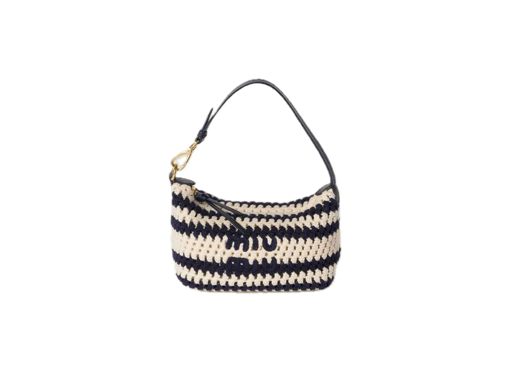 MIU MIU Gabardine Pouch "Plaster White"