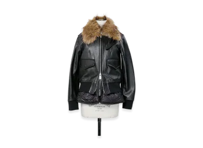 sacai Leather Blouson "Black"