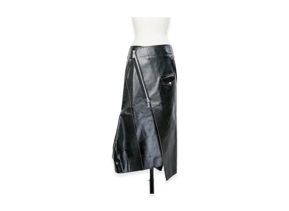 sacai Leather Skirt "Black"