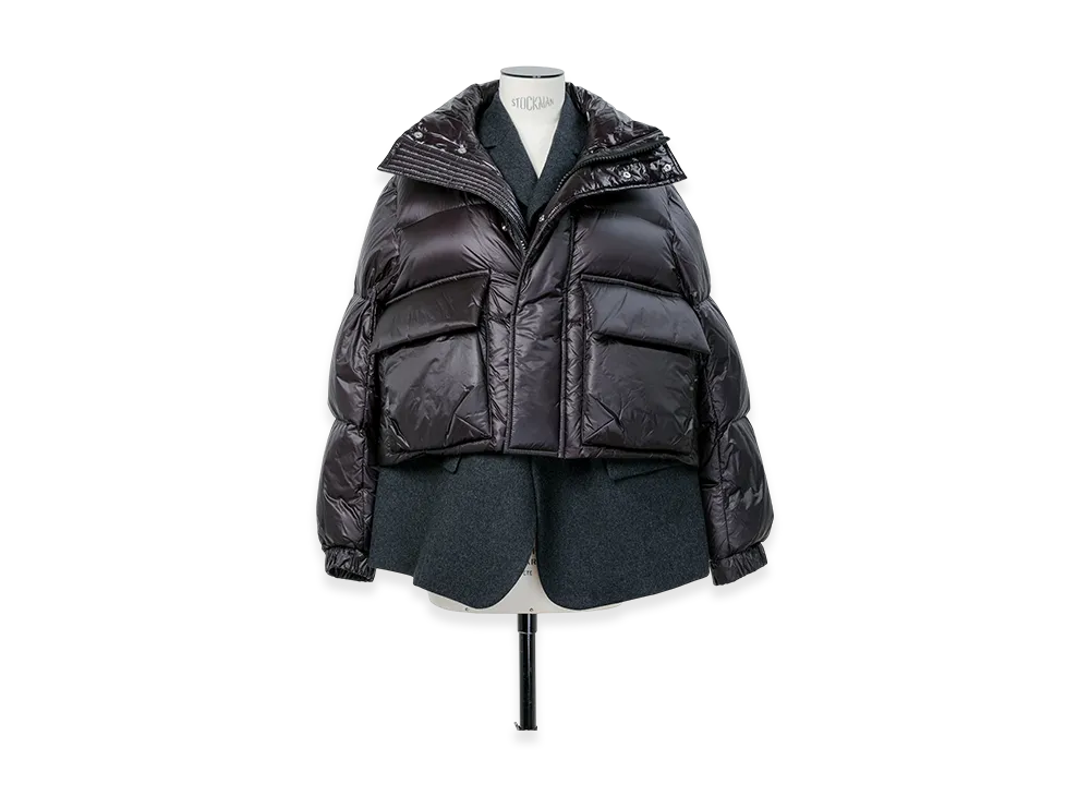 sacai Wool Melton x Puffer Blouson 