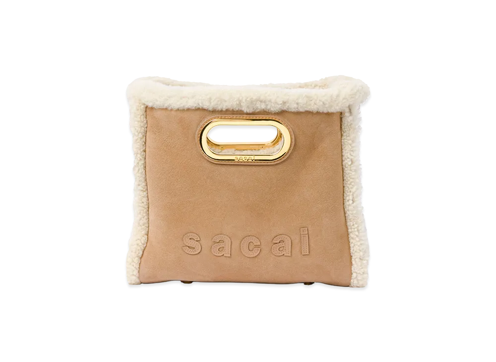 sacai Shearing Shopper Bag Small "Camel"