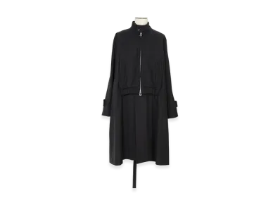 sacai Suiting x Wool Melton Coat "Charcoal Gray"