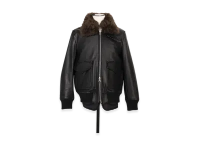 sacai Leather Jacket "Black"