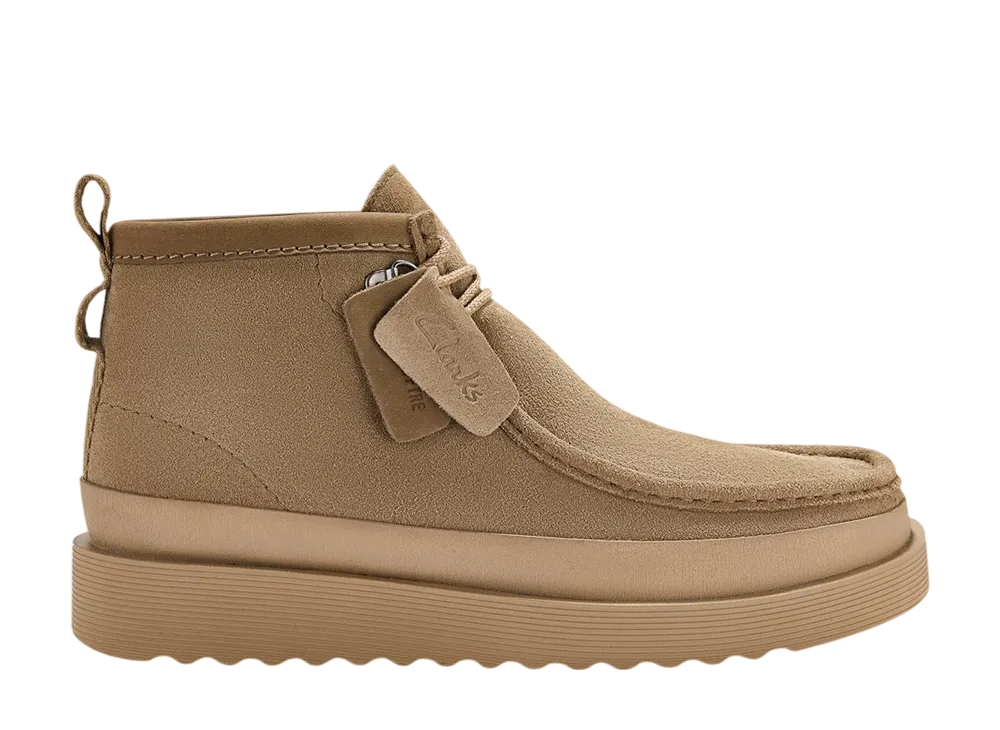 Clarks Wallabee Future 2 Hi "Dark Sand Suede"