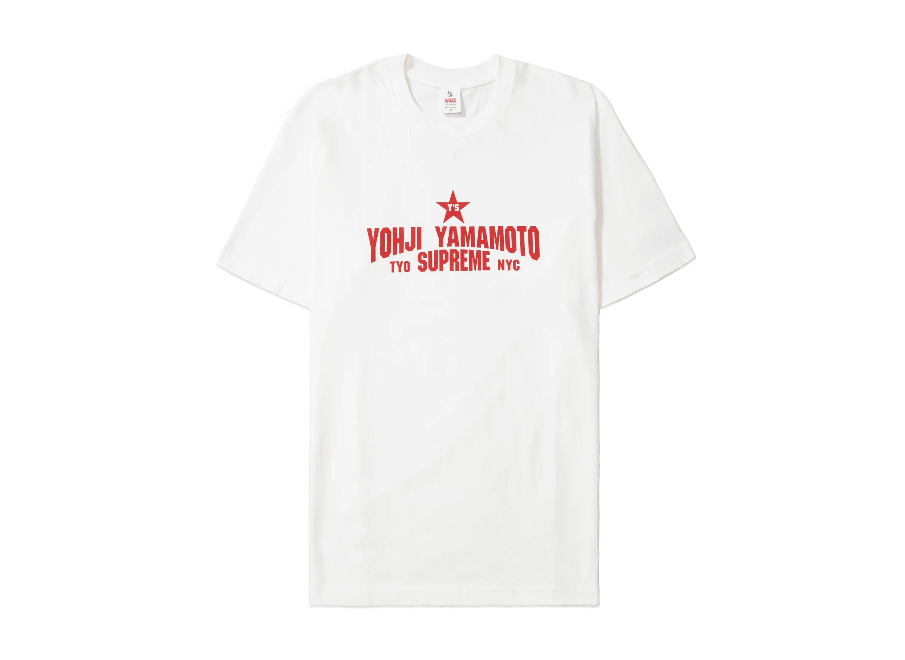 シュプリーム x ワイズバイヨウジヤマモト スター Tシャツ "ホワイト"